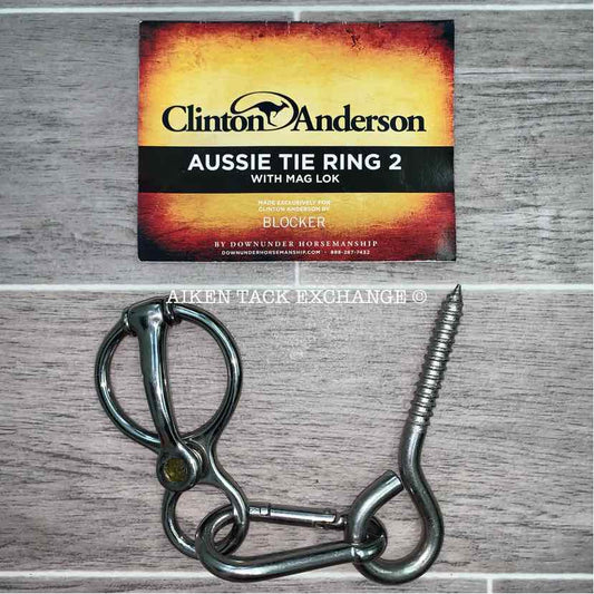 Clinton Anderson Downunder Horsemanship Aussie Tie Ring 2 w/ Mag Lok, Brand New