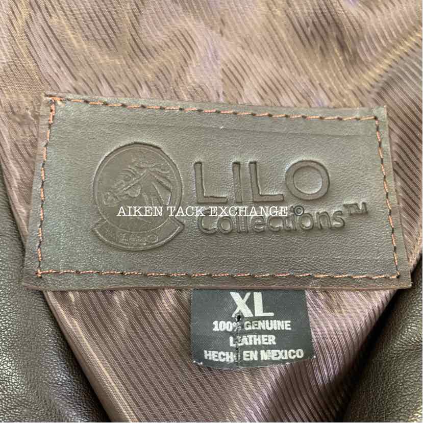 Lilo Collection 100% Genuine Leather Jacket, Size XL