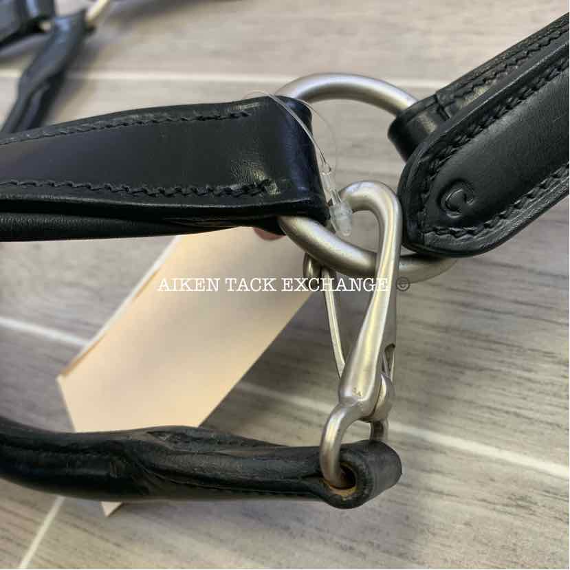 KL Select Red Barn Devon Ergonomic Leather Halter, Size Cob, Brand New