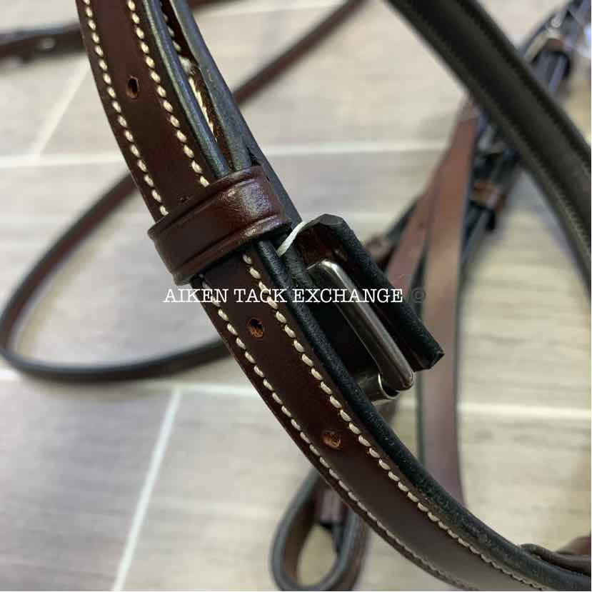 KL Select Red Barn Sovereign Bridle w/Reins, Size Cob