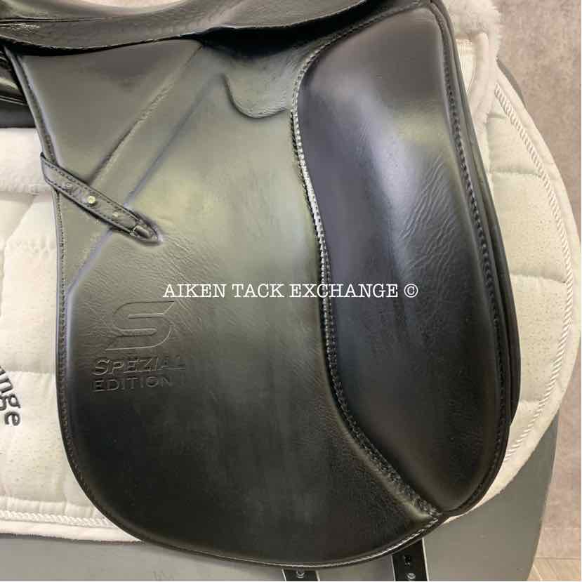 **SOLD** 2014 Sommer Spezial Edition I Monoflap Dressage Saddle, 17.5" Seat, Extra Wide Tree, Wool Flocked Pony Panels