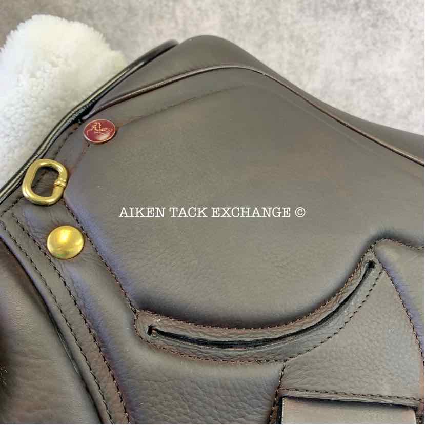 2023 MaxFlex Eventer Monoflap Jump Saddle, 17.5" Seat, Flex Tree - Adjustable (Custom Gullet), Wool Flocked Panels