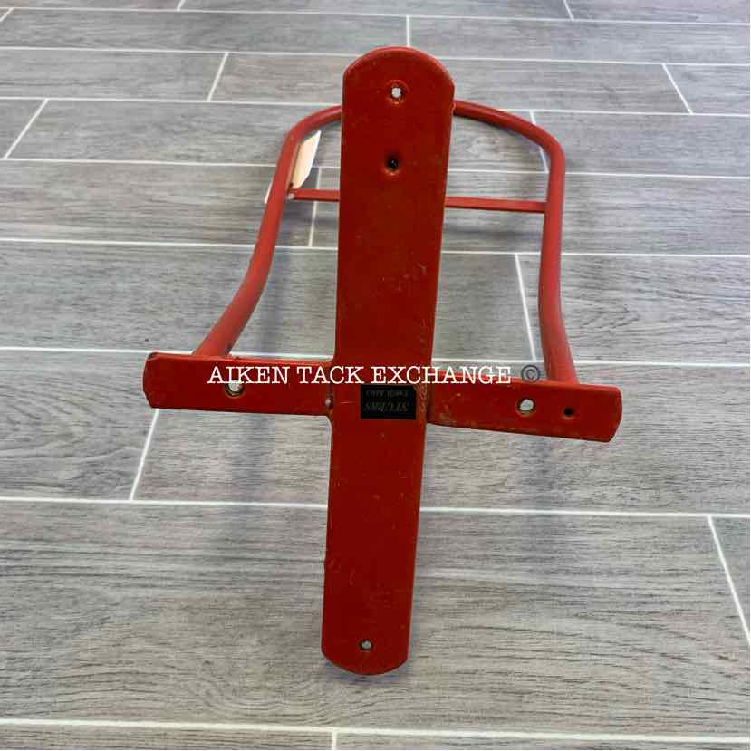 Standard Metal Wall Mount Saddle Rack, Red (has blemishes)