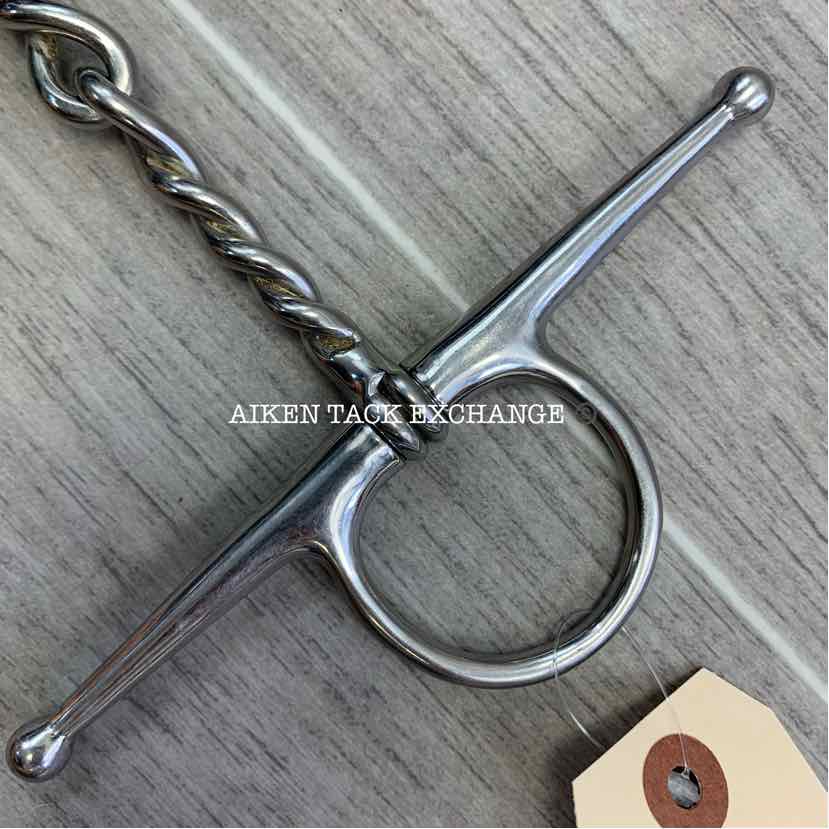 Full Cheek Single Joint Twisted Wire Bit 5"