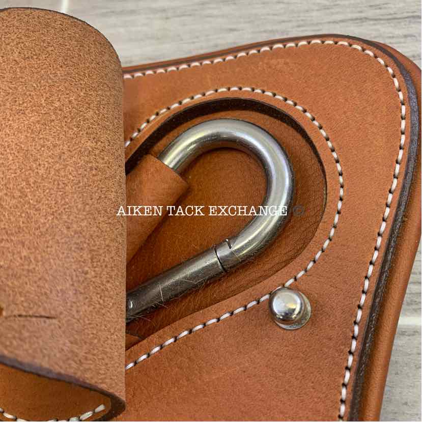 Butet Ergonomic Belly Guard Stud Girth, Brown, 50", Brand New