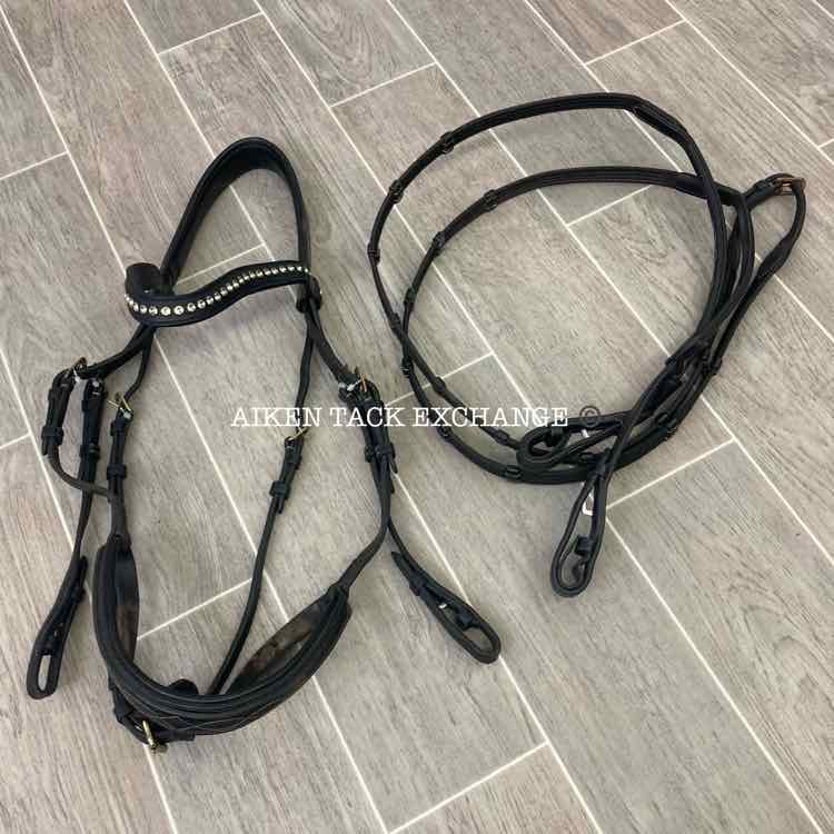 Dy'on Anatomic Bridle w/ Matching Reins, Full