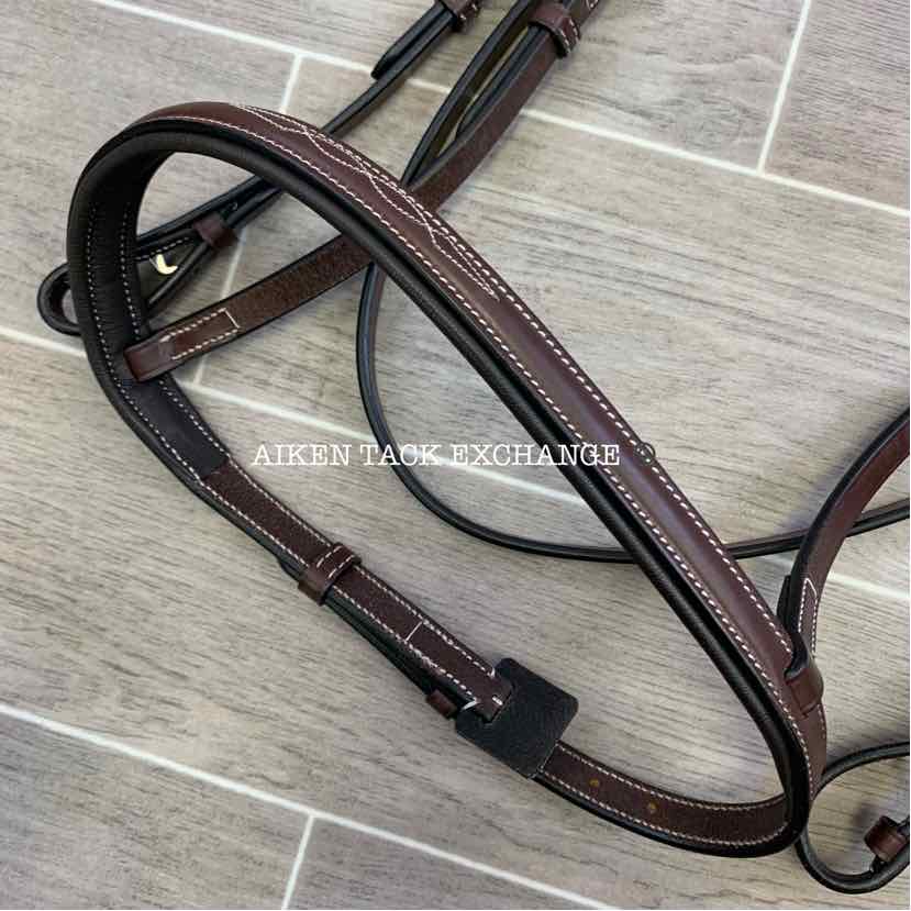 KL Select Red Barn Synergy Hunter Bridle with Reins, Brand New, Size Full