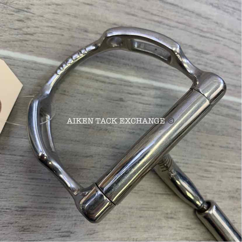 Myler D Ring Bit w/ Hooks and Comfort Snaffle Wide Barrel MB 02 4.5"