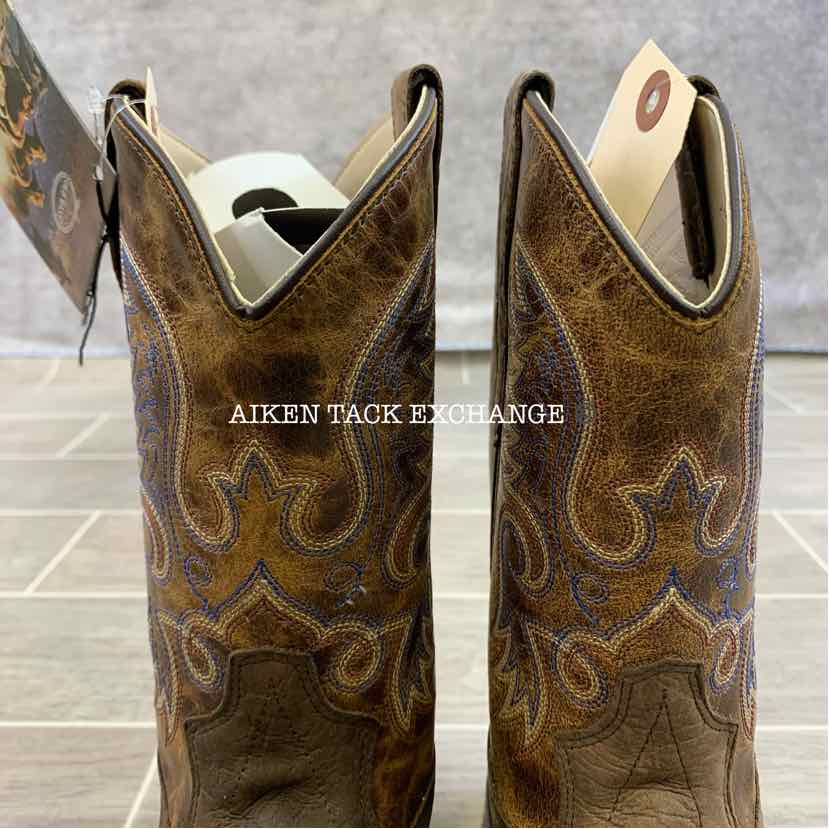 Old West Western Boots, Size Men's 7/Women's 9