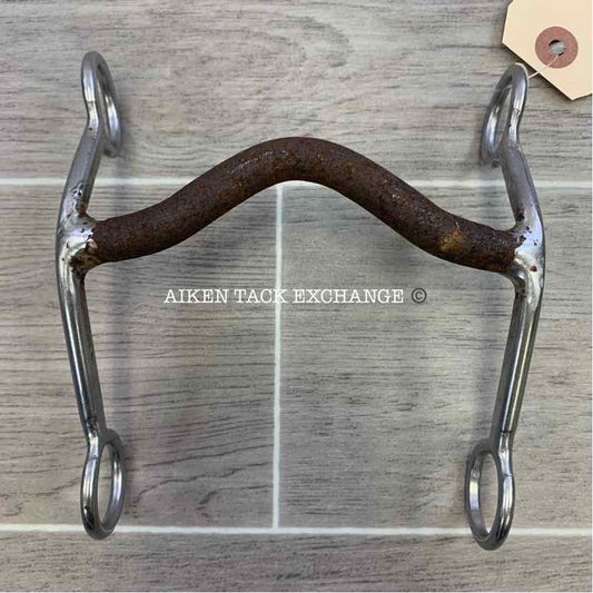 Bit Master Ported Sweet Iron Mullen Mouth Shank Bit 5"