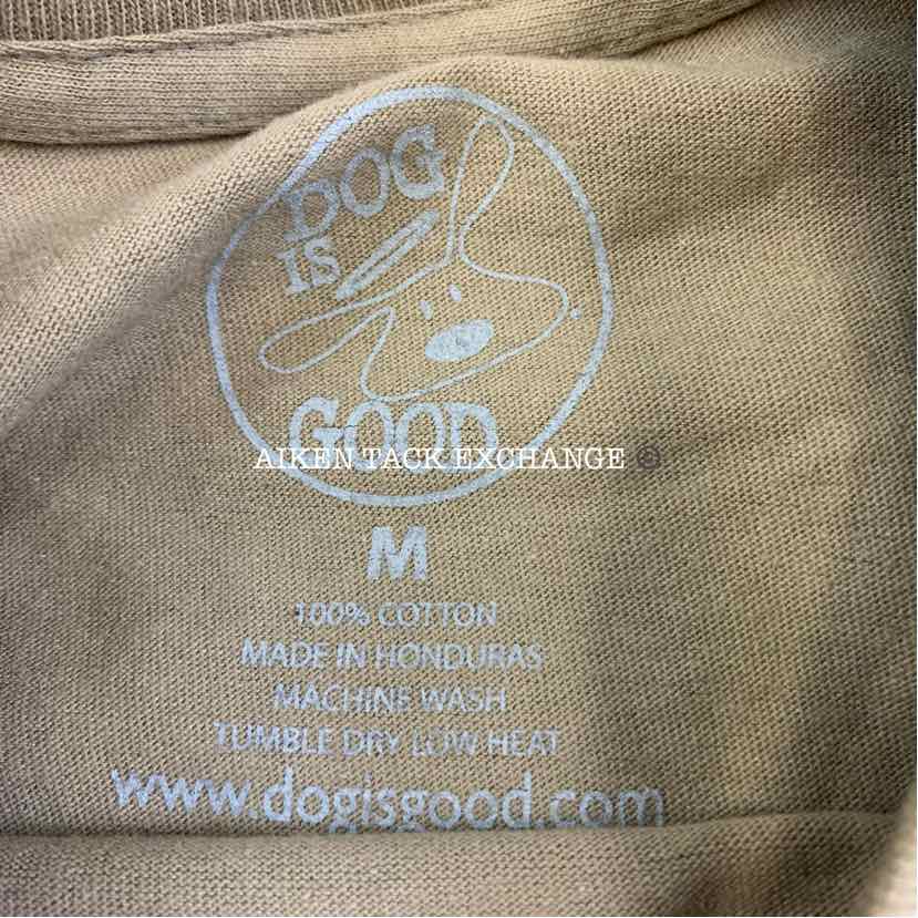 Dog is Good Cotton T Shirt, Size M (Unisex)