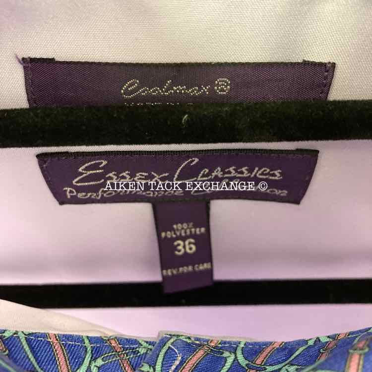 Essex CoolMax Long Sleeve Show Shirt, Purple, Size 36