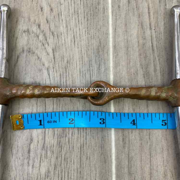 Full Cheek Single Joint Copper Corkscrew Bit 5"