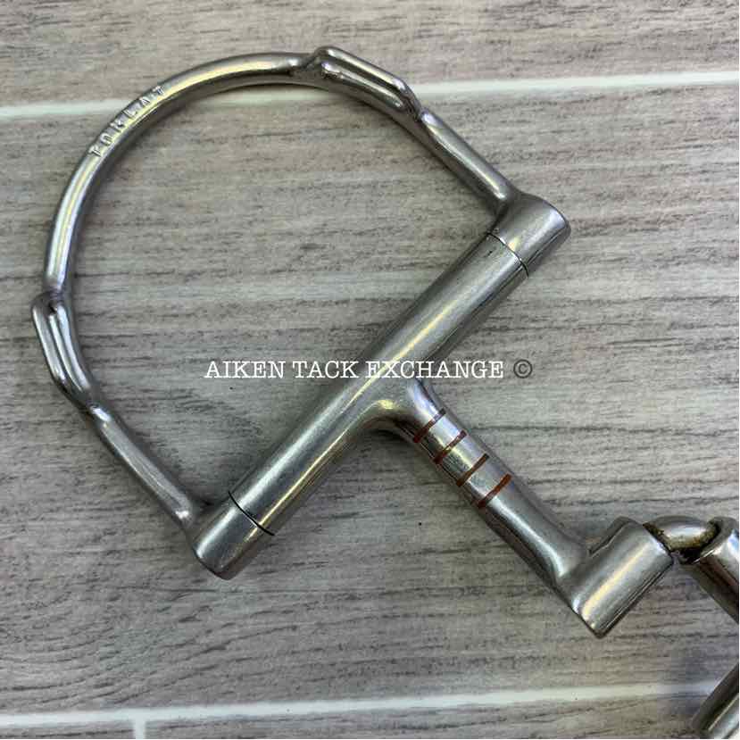 Myler Dee with Hooks Correctional Low Port Barrel Bit MB 27PB 5"