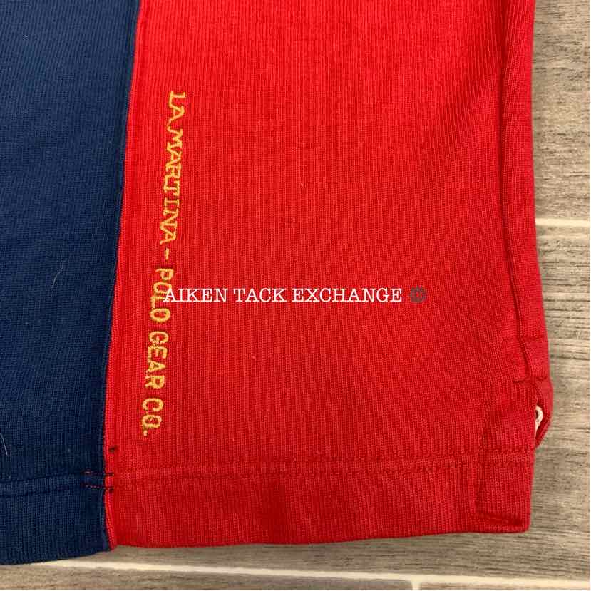 La Martina Polo Gear Long Sleeve Pique Polo Shirt, Size XL