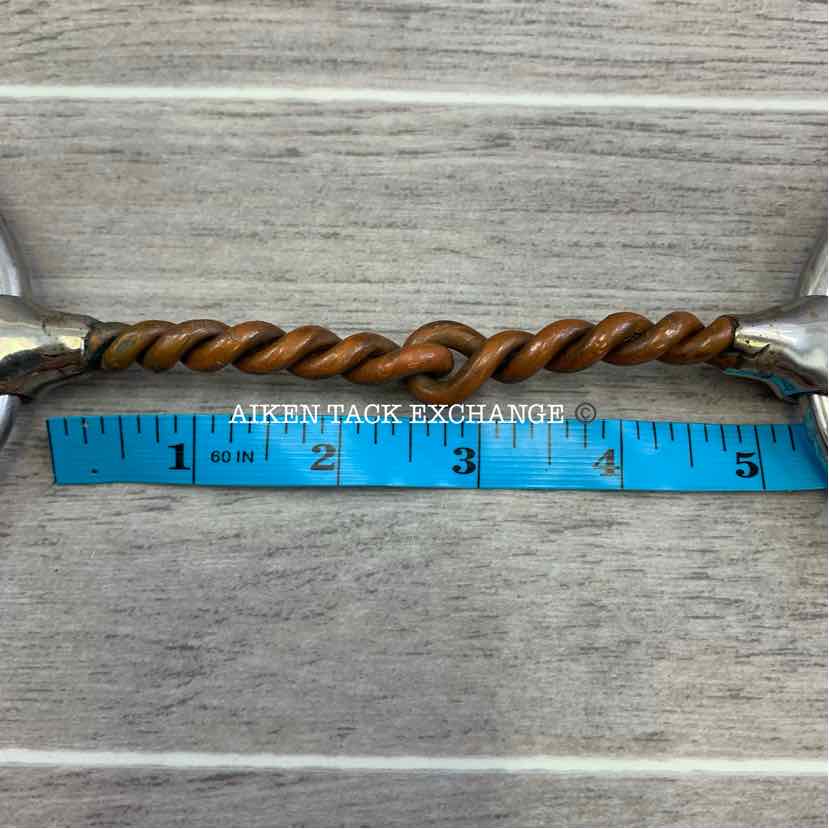 Single Joint Copper Twisted Wire Sliding Gag Bit 5"