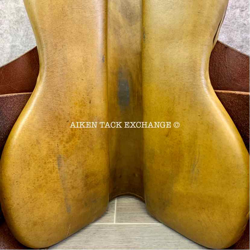 **SOLD** Unknown Brand Argentine Style Polo Saddle, 19" Seat, Short Flap, Narrow Tree, Foam Panels