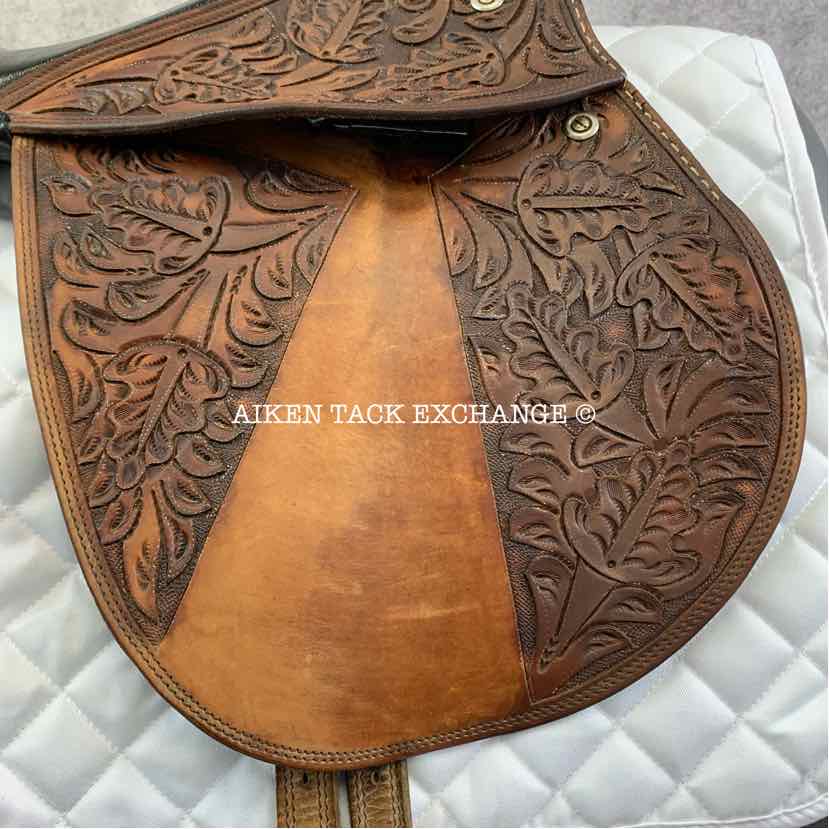 **SOLD** VR Tack Racehorse Exercise Saddle, 17.5" Seat, Half Tree