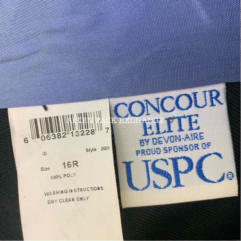 Concour Elite Show Coat, Size 16 R