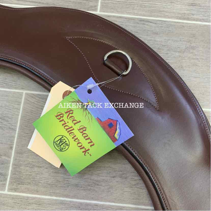 KL Select Red Barn Balance Anatomic Shoulder Relief Dressage Girth, Brown, 30"