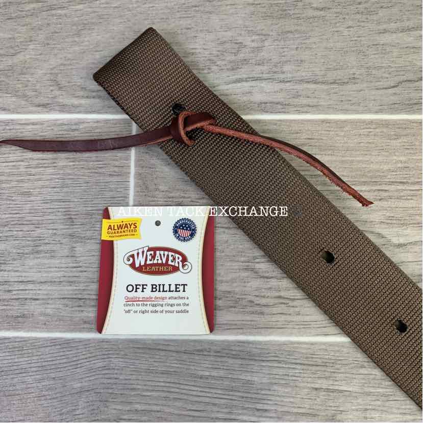 Weaver Single Ply Nylon Off Billet, Brown, 1 3/4" x 39"