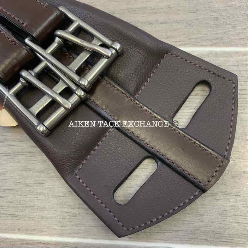 KL Select Red Barn Smart Contour Dressage Girth, Brown, 22"