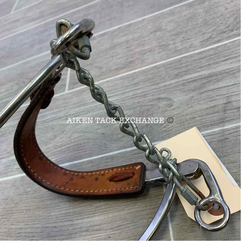 Tooled Leather Nose Mechanical Hackamore Bit